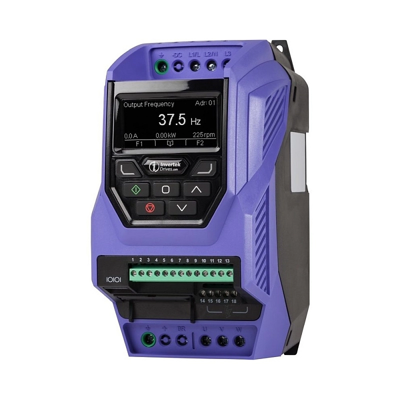 Frekvenční měnič 0.75kW, INVERTEK, ODP-2-24075-3KF42-MN, IP20, napájení 3 fáze