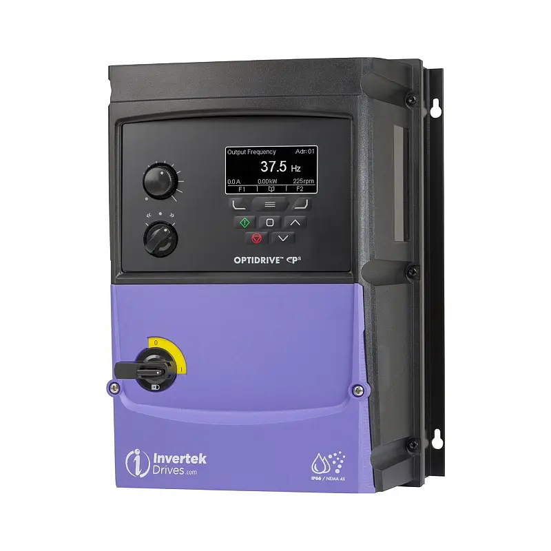 Frekvenční měnič 11kW, INVERTEK, ODP-2-34110-3KF4B-MN, IP66, s vypínačem, napájení 3 fáze