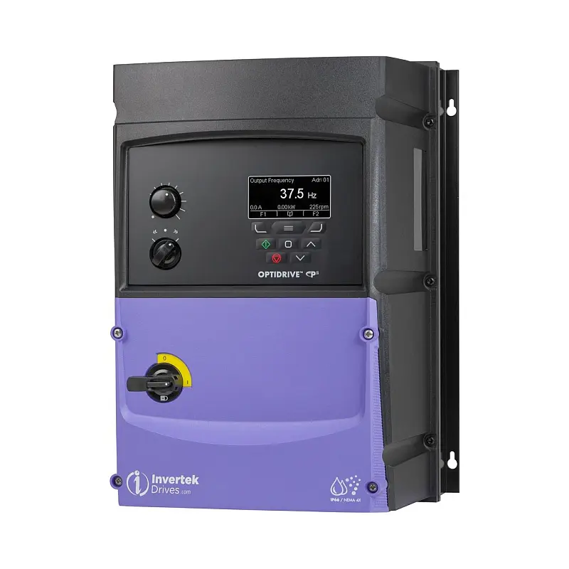 Frekvenční měnič 18.5kW, INVERTEK, ODP-2-44185-3KF4B-MN, IP66, s vypínačem, napájení 3 fáze