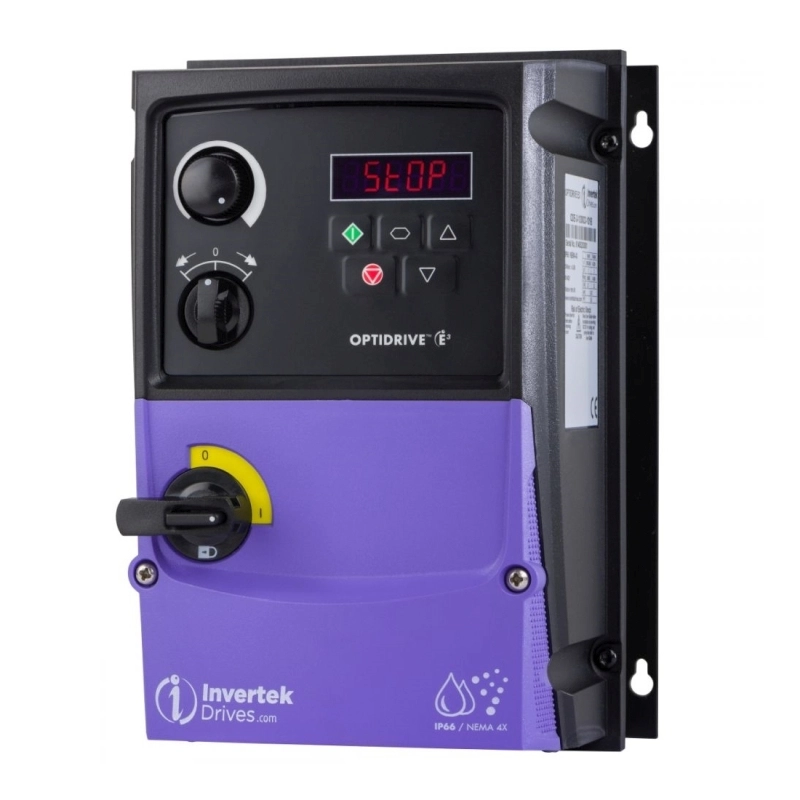 Frekvenční měnič ODE-3-120043-1F1B, INVERTEK E3, 0.75kW, napájení 1 fáze, IP66 Outdoor, Switched