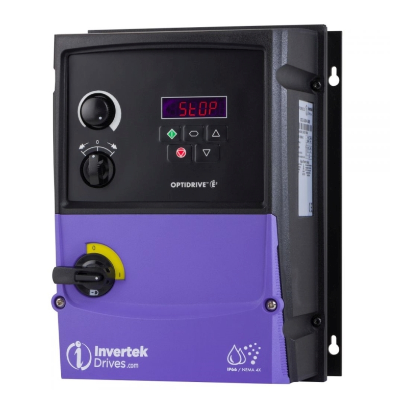 Frekvenční měnič ODE-3-220105-1F4B, INVERTEK E3, 2.2kW, napájení 1 fáze, IP66 Outdoor, Switched